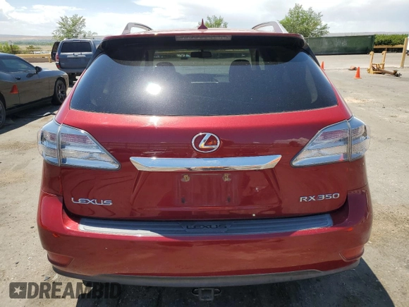 2010 Lexus RX 350 with VIN 2T2BK1BA6AC063864, listed as a Copart auction lot 63141325 with 104,698 mi miles and Salvage title. Bid and sale history available at DreamBid. Image 6.