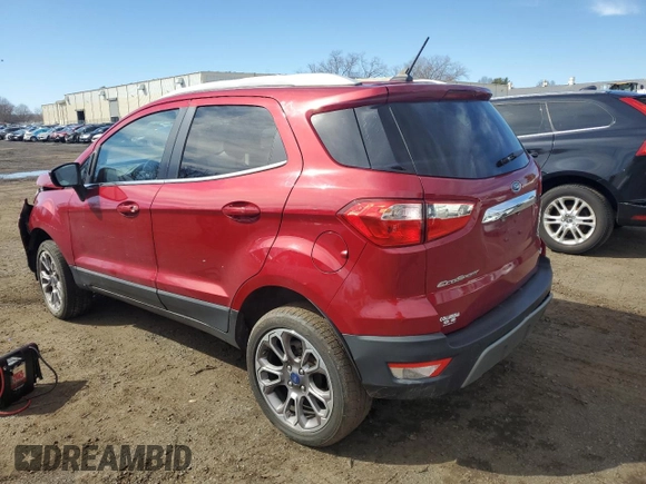2021 Ford EcoSport Titanium z VIN MAJ6S3KL9MC395397, wystawiony jako Copart lot #49327885 z przebiegiem 46 786 mil mil oraz Szkody całkowita. Historia ofert i sprzedaży dostępna na DreamBid. Obrazek 2.
