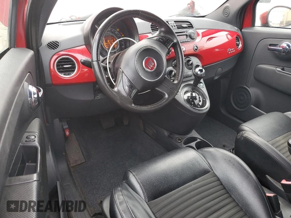 2014 FIAT 500 Sport with VIN 3C3CFFBR9ET293017, listed as a Copart auction lot 48954495 with 108,270 mi miles and Clean Title. Bid and sale history available at carsss.com. Image 8.