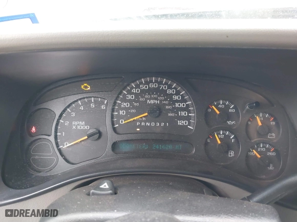 2006 Chevrolet Silverado 1500 LT2 with VIN 1GCEK19B56Z135148, listed as a IAAI auction lot 41616433 with 241,628 mi miles. Bid and sale history available at carsss.com. Image 7.