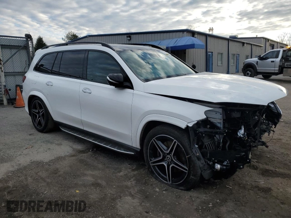 2022 Mercedes-Benz GLS 450 with VIN 4JGFF5KE0NA662687, listed as a Copart auction lot 81401043 with 48,938 mi miles and . Bid and sale history available at DreamBid. Image 4.