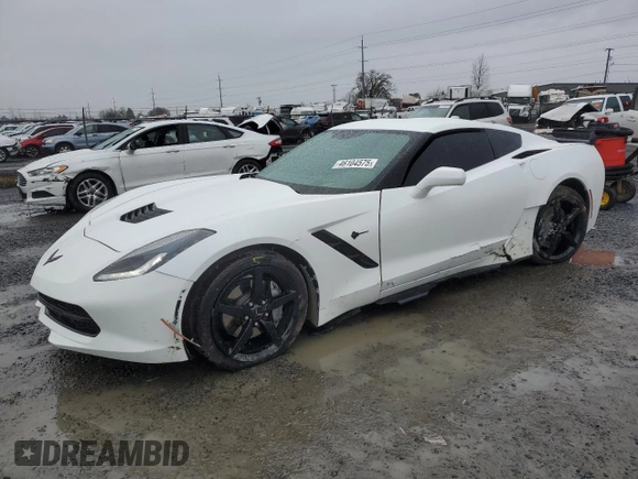 2015 Chevrolet Corvette 2LT with VIN 1G1YC2D78F5125250, listed as a Copart auction lot 46104575 with 39,704 mi miles and Salvage Title. Bid and sale history available at carsss.com. Image 1.