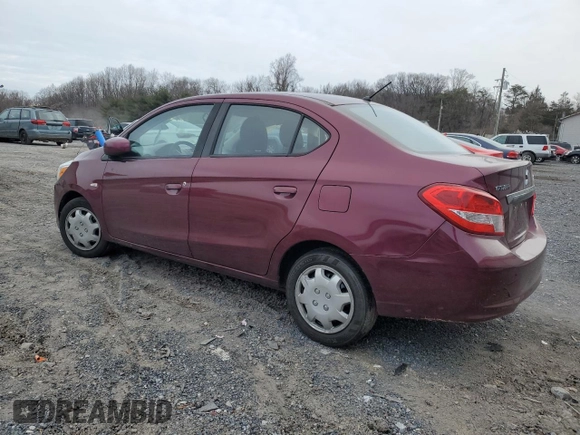 2017 Mitsubishi Mirage ES with VIN ML32F3FJ1HHF13902, listed as a Copart auction lot 84764884 with 107,235 mi miles and Salvage title. Bid and sale history available at DreamBid. Image 2.