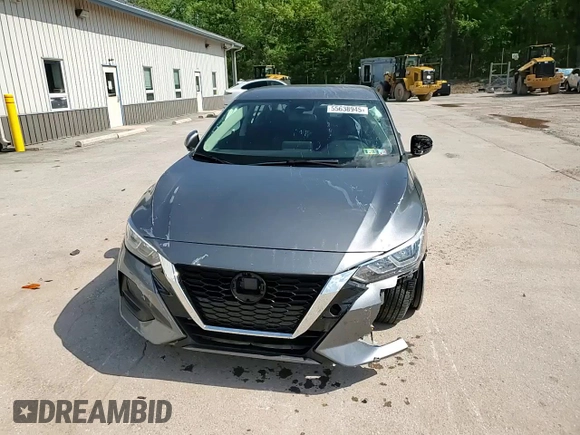 2022 Nissan Sentra SV with VIN 3N1AB8CV2NY315905, listed as a Copart auction lot 55638945 with 43,416 mi miles and Salvage Title. Bid and sale history available at DreamBid. Image 14.
