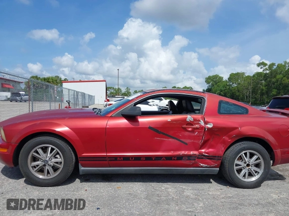 2005 Ford Mustang Deluxe with VIN 1ZVFT80N755162548, listed as a IAAI auction lot 42718109 with 98,194 mi miles and . Bid and sale history available at DreamBid. Image 14.