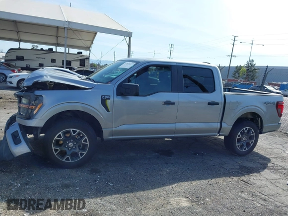 2024 Ford F-150 STX with VIN 1FTEW2LP4RKD24322, listed as a IAAI auction lot 41849417 with 7,199 mi miles and . Bid and sale history available at carsss.com. Image 14.
