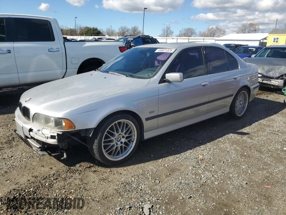 2003 BMW 5 Series 540iA with VIN WBADN63463GS57077, listed as a Copart auction lot 44601325 with 53,826 mi miles and Clean Title. Bid and sale history available at carsss.com. Image 1.