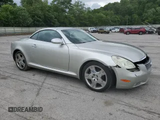 2002 Lexus SC 430 with VIN JTHFN48Y420018791, listed as a Copart auction lot 61790145 with 130,872 mi miles and Salvage title. Bid and sale history available at DreamBid. Image 4.