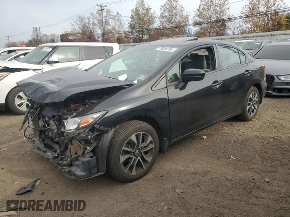 2015 Honda Civic EX with VIN 19XFB2F83FE022040, listed as a Copart auction lot 79080164 with 84,304 mi miles and Salvage Title. Bid and sale history available at carsss.com. Image 1.