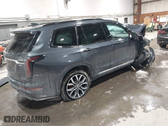 2022 Cadillac XT6 Sport with VIN 1GYKPGRS2NZ164879, listed as a IAAI auction lot 41555242 with 10,862 mi miles. Bid and sale history available at carsss.com. Image 4.