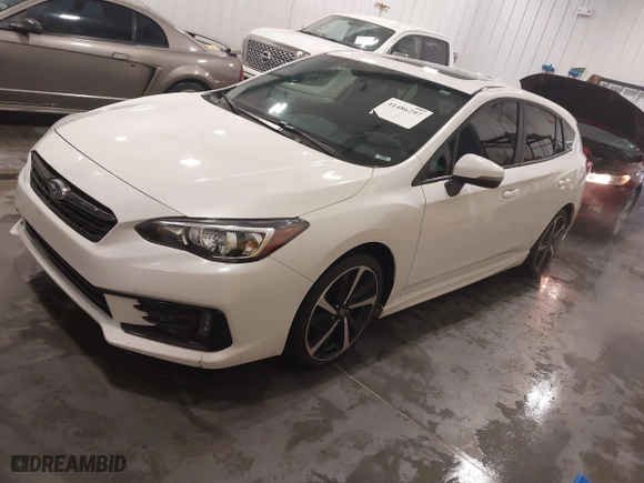 2022 Subaru Impreza Sport with VIN 4S3GTAM60N3728269, listed as a IAAI auction lot 41486297 with 36,293 mi miles. Bid and sale history available at carsss.com. Image 17.