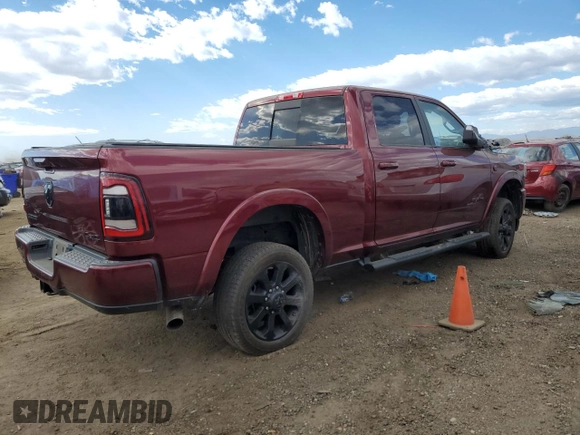 2020 Ram 3500 Laramie with VIN 3C63R3EL4LG246922, listed as a Copart auction lot 76959424 with 0 mi miles and Salvage Title. Bid and sale history available at carsss.com. Image 3.