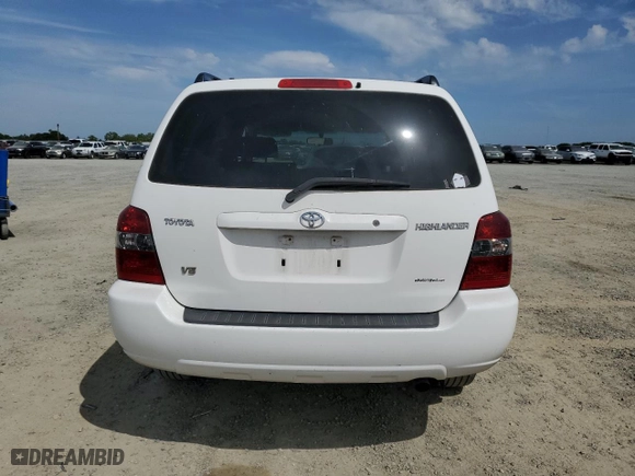 2005 Toyota Highlander with VIN JTEGP21A750070319, listed as a Copart auction lot 52782265 with 231,343 mi miles and Salvage Title. Bid and sale history available at carsss.com. Image 6.