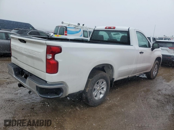 2021 Chevrolet Silverado 1500 Work Truck with VIN 3GCNWAEF8MG344569, listed as a Copart auction lot 46596735 with 57,350 mi miles and Salvage Title. Bid and sale history available at carsss.com. Image 3.