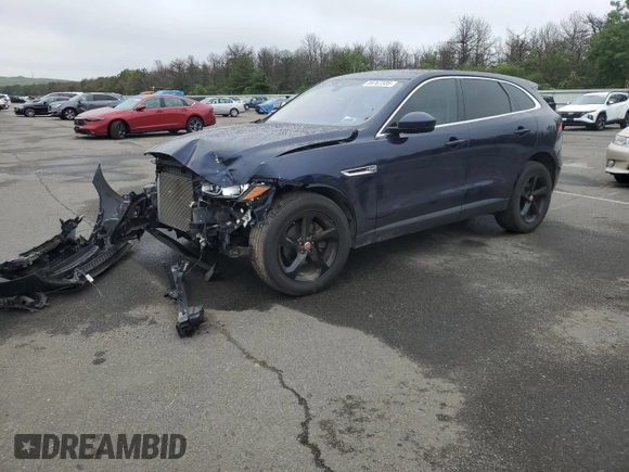 2020 Jaguar F-Pace 25t Prestige with VIN SADCK2FX3LA631612, listed as a Copart auction lot 59767335 with 47,193 mi miles and Salvage title. Bid and sale history available at DreamBid. Image 1.