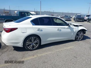 2018 Infiniti Q50 Luxe with VIN JN1EV7APXJM357078, listed as a IAAI auction lot 42316830 with 48,071 mi miles and . Bid and sale history available at DreamBid. Image 14.