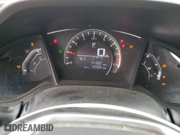 2016 Honda Civic Sedan LX with VIN 19XFC2F54GE089184, listed as a Copart auction lot 49051755 with 141,682 mi miles and Salvage Title. Bid and sale history available at carsss.com. Image 9.