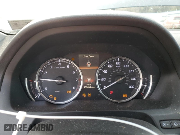 2015 Acura TLX V6 Advance with VIN 19UUB3F71FA001406, listed as a Copart auction lot 84092344 with 133,659 mi miles and Salvage Title. Bid and sale history available at carsss.com. Image 9.