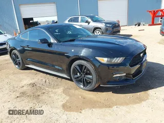 2015 Ford Mustang EcoBoost with VIN 1FA6P8TH9F5355840, listed as a IAAI auction lot 42552910 with 96,422 mi miles and . Bid and sale history available at DreamBid. Image 1.