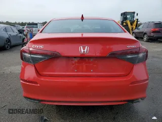 2025 Honda Civic Sedan Sport with VIN 2HGFE2F56SH501274, listed as a Copart auction lot 43760645 with 7,914 mi miles and Salvage Title. Bid and sale history available at carsss.com. Image 6.