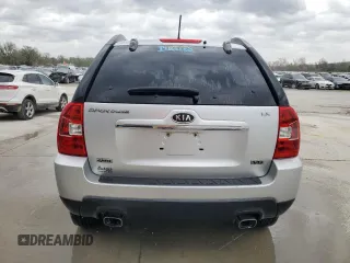 2009 Kia Sportage LX with VIN KNDJE723797590918, listed as a Copart auction lot 51218345 with 145,480 mi miles and Salvage Title. Bid and sale history available at carsss.com. Image 6.