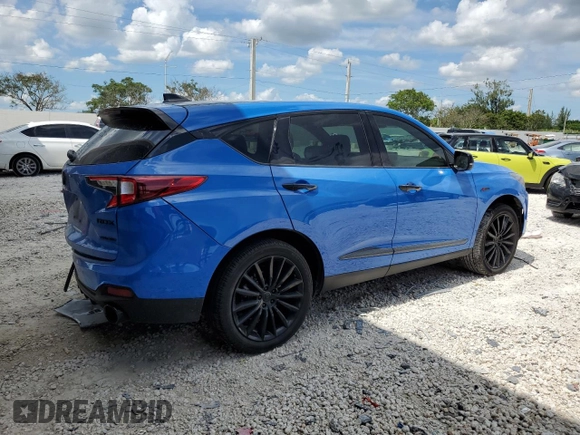 2022 Acura RDX w/A-Spec Advance Package with VIN 5J8TC2H84NY000040, listed as a Copart auction lot 70941413 with 24,066 mi miles and Salvage Title. Bid and sale history available at carsss.com. Image 3.