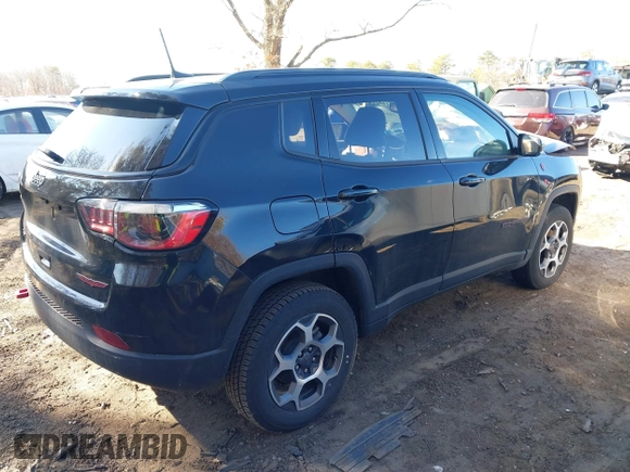 2022 Jeep Compass Trailhawk с VIN 3C4NJDDB2NT195468, выставлен на аукционе IAAI как лот 41591739 с пробегом 40 584 миль миль и . История ставок и продаж доступна на DreamBid. Изображение 4.