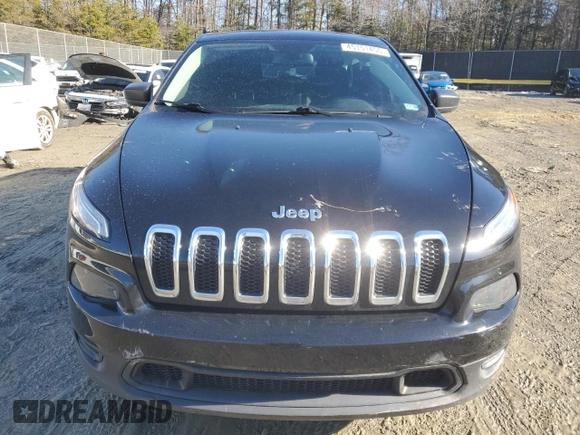 2017 Jeep Cherokee Sport with VIN 1C4PJLAB6HD231650, listed as a Copart auction lot 45151455 with 104,243 mi miles and Salvage Title. Bid and sale history available at carsss.com. Image 5.
