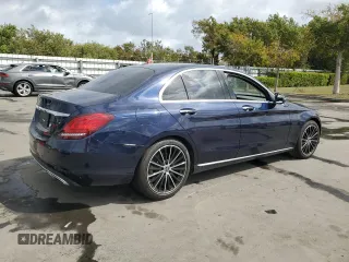 2021 Mercedes-Benz C 300 with VIN W1KWF8DB5MR632714, listed as a Copart auction lot 47728725 with 36,146 mi miles and Salvage Title. Bid and sale history available at carsss.com. Image 3.