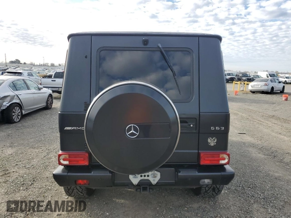 2016 Mercedes-Benz G-Class AMG G 63 with VIN WDCYC7DF9GX255095, listed as a Copart auction lot 46145585 with 78,847 mi miles and Salvage Title. Bid and sale history available at carsss.com. Image 6.