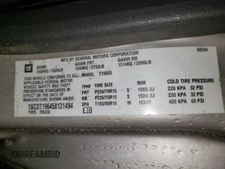 2005 Chevrolet Colorado LS Z71 z VIN 1GCDT196458131494, wystawiony jako Copart lot #50412305 z przebiegiem 149 267 mil mil oraz Szkoda całkowita • Salvage title. Historia ofert i sprzedaży dostępna na DreamBid. Obrazek 12.