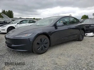 2025 Tesla Model 3 Long Range с VIN 5YJ3E1EA2SF889068, выставлен на аукционе Copart как лот 65091285 с пробегом 9 424 миль миль и Списание • Salvage title. История ставок и продаж доступна на DreamBid. Изображение 1.