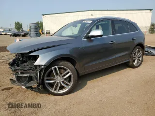 2016 Audi SQ5 3.0T Technik with VIN WA1LCAFP9GA032281, listed as a Copart auction lot 60234744 with 0 mi miles and Salvage Title. Bid and sale history available at carsss.com. Image 1.
