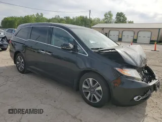 2014 Honda Odyssey Touring z VIN 5FNRL5H94EB006827, wystawiony jako Copart lot #55859715 z przebiegiem 195 131 mil mil oraz Szkoda całkowita • Salvage title. Historia ofert i sprzedaży dostępna na DreamBid. Obrazek 4.