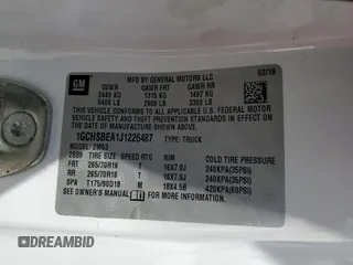 2018 Chevrolet Colorado 2WD Work Truck z VIN 1GCHSBEA1J1226487, wystawiony jako Copart lot #56185945 z przebiegiem 141 220 mil mil oraz Szkoda całkowita • Salvage title. Historia ofert i sprzedaży dostępna na DreamBid. Obrazek 12.