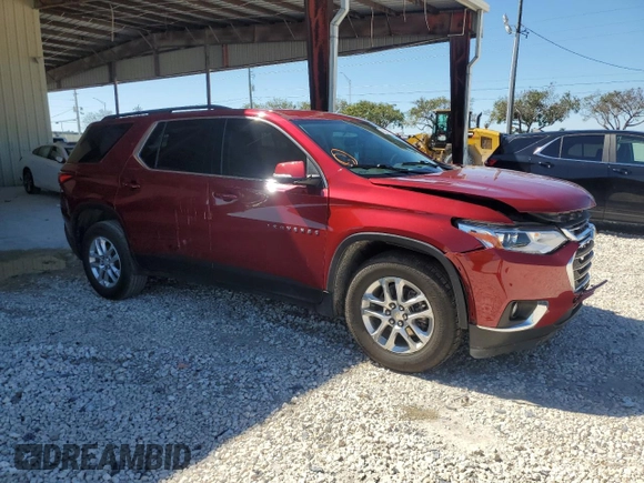 2021 Chevrolet Traverse LT Cloth with VIN 1GNERGKW9MJ155093, listed as a Copart auction lot 43694404 with 79,528 mi miles. Bid and sale history available at carsss.com. Image 4.