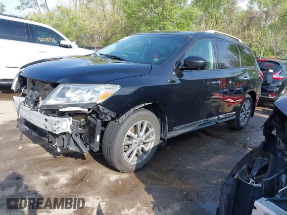 2016 Nissan Pathfinder SV with VIN 5N1AR2MNXGC663656, listed as a IAAI auction lot 42000343 with 122,577 mi miles. Bid and sale history available at carsss.com. Image 19.