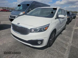2016 Kia Sedona SX-L with VIN KNDME5C14G6185620, listed as a Copart auction lot 48830215 with 165,474 mi miles and Clean Title. Bid and sale history available at carsss.com. Image 2.