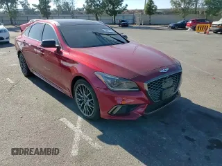 2018 Genesis G80 3.3T Sport with VIN KMHGN4JB9JU285343, listed as a Copart auction lot 75061764 with 133,262 mi miles and Salvage Title. Bid and sale history available at carsss.com. Image 11.