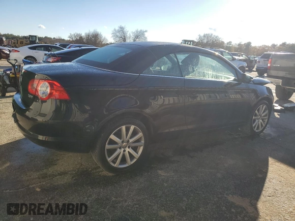 2011 Volkswagen Eos Komfort with VIN WVWBW7AHXBV004423, listed as a Copart auction lot 83606054 with 82,440 mi miles and Salvage Title. Bid and sale history available at DreamBid. Image 3.