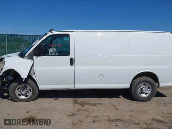 2019 Chevrolet Express Cargo Van with VIN 1GCWGAFG7K1196113, listed as a IAAI auction lot 41961791 with 80,015 mi miles. Bid and sale history available at carsss.com. Image 15.