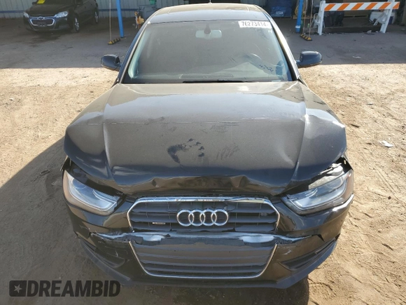 2013 Audi A4 Prestige with VIN WAUKFAFL2DA181758, listed as a Copart auction lot 76273414 with 106,684 mi miles and Salvage Title. Bid and sale history available at carsss.com. Image 11.