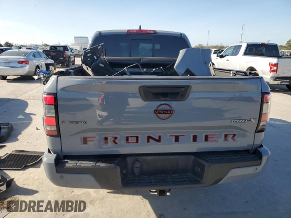 2022 Nissan Frontier Pro-X with VIN 1N6ED1EJ4NN647123, listed as a Copart auction lot 86296104 with 80,822 mi miles and Salvage title. Bid and sale history available at DreamBid. Image 6.
