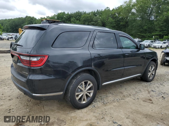 2016 Dodge Durango Limited with VIN 1C4RDJDG9GC484347, listed as a Copart auction lot 60903955 with 112,601 mi miles and Salvage title. Bid and sale history available at DreamBid. Image 3.