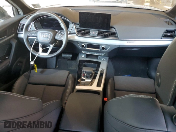 2023 Audi Q5 S line Premium Plus with VIN WA1E2AFY1P2056508, listed as a Copart auction lot 64945523 with 5,277 mi miles and . Bid and sale history available at DreamBid. Image 8.
