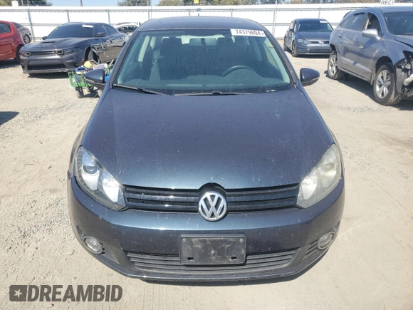 2012 Volkswagen Golf TDI с VIN WVWMM7AJ4CW184026, выставлен на аукционе Copart как лот 74379804 с пробегом 129 851 миль миль и Чистый • Clean title. История ставок и продаж доступна на DreamBid. Изображение 5.