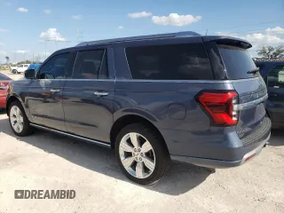 2023 Ford Expedition Max Platinum z VIN 1FMJK1L8XPEA43579, wystawiony jako Copart lot #77406054 z przebiegiem 18 048 mil mil oraz Nie do naprawy • Non repairable. Historia ofert i sprzedaży dostępna na DreamBid. Obrazek 2.
