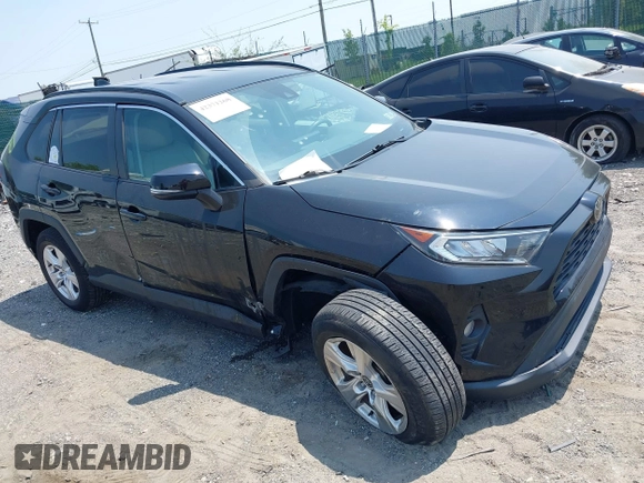 2021 Toyota RAV4 XLE with VIN 2T3P1RFV4MC255062, listed as a IAAI auction lot 42371268 with 34,285 mi miles and . Bid and sale history available at DreamBid. Image 1.
