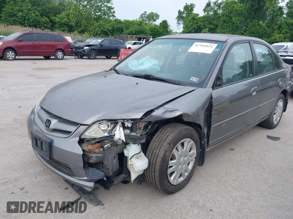2005 Honda Civic LX z VIN 2HGES16555H633462, wystawiony jako IAAI lot #42352824 z przebiegiem 200 091 mil mil oraz . Historia ofert i sprzedaży dostępna na DreamBid. Obrazek 6.