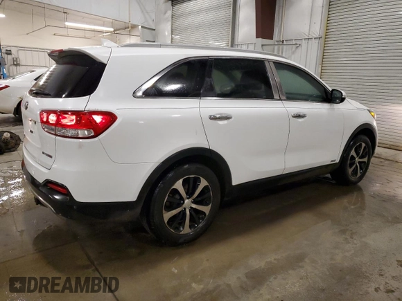 2017 Kia Sorento EX with VIN 5XYPHDA16HG274380, listed as a Copart auction lot 86149174 with 133,342 mi miles and Salvage Title. Bid and sale history available at carsss.com. Image 3.